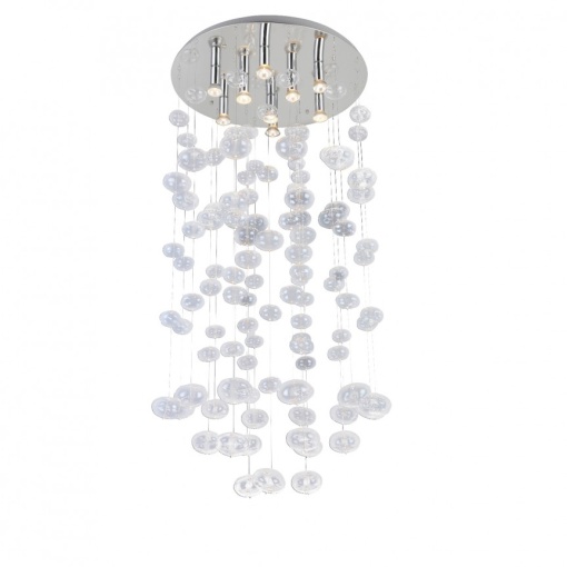 Lustra XL moderna design deosebit 60cm Luvia clar