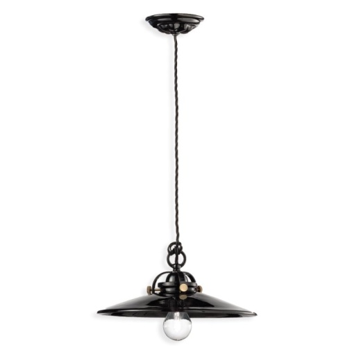Pendul ceramic design retro realizat manual B-W