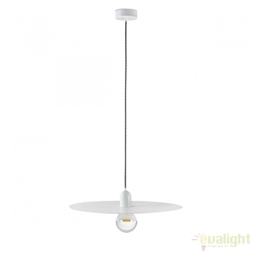 Pendul design modern minimalist PLAT alb 68146