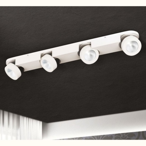 Plafoniera cu 4 spoturi directionabile Meno LED, alb Str 10-467/4 weiß OR