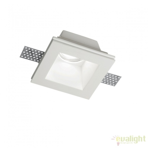 Spot incastrabil din gips alb, SAMBA FI1 SQUARE 139029