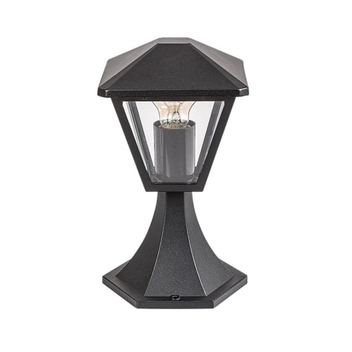 Stalp mic pentru iluminat exterior design modern IP44 Paravento negru