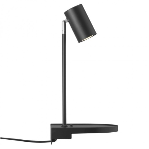 Aplica de perete, directionabila, port usb, design modern CODY negru 2112001003 NL