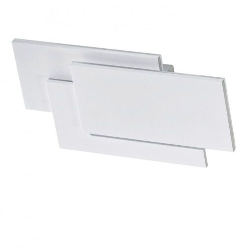 Aplica de perete LED ambientala CLOVER SQUARE alba