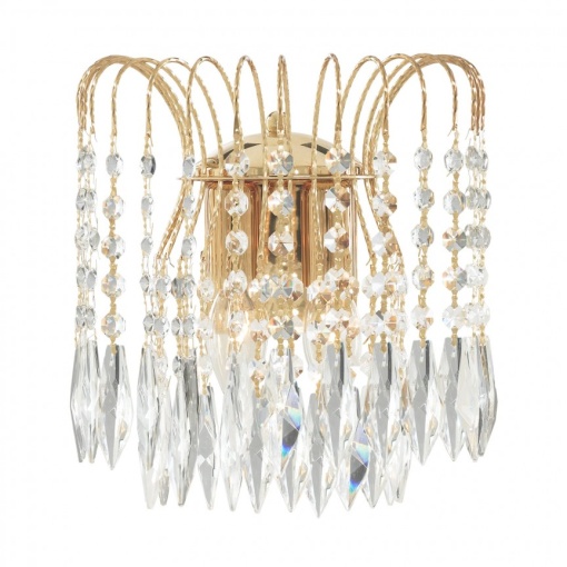 Aplica perete cristal design elegant Waterfall gold 5172-2 SRT