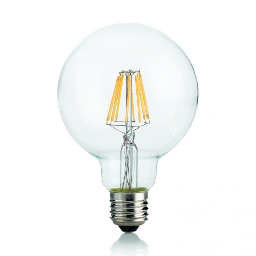 Bec LED E27 8W GLOBO D95 TRASPARENTE 4000K 153971