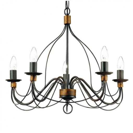 Candelabru clasic modelat si pictat manual CORTE SP5 RUGGINE 057187
