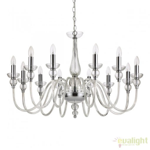 Candelabru elegant cu 12 brate DOGE SP12 TRASPARENTE 168906