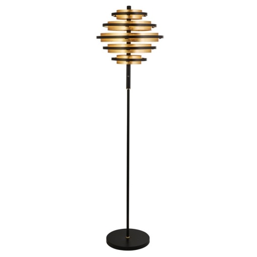 Lampadar LED, Lampa de podea moderna Hive Black/gold EU6359BG SRT