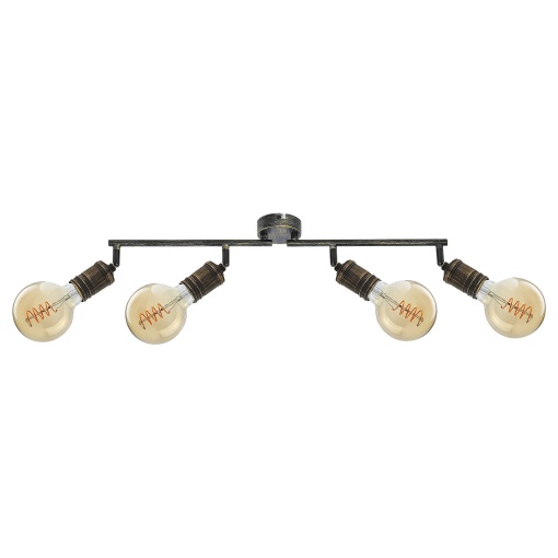Lustra aplicata 4l design industrial Fidel auriu antic