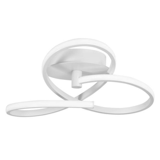 Lustra aplicata LED design modern Fusion, alb