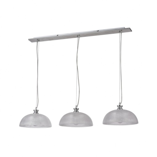 Lustra cu 3 pendule design clasic PETRINA crom satin 5460 RX