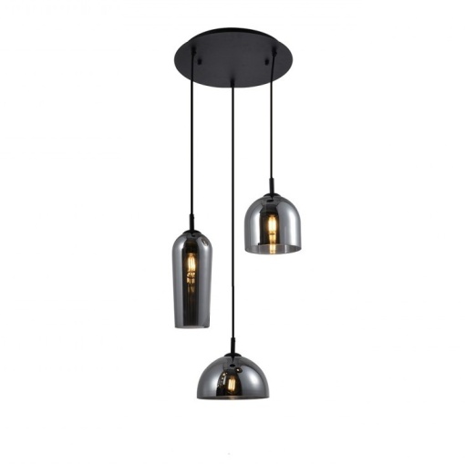 Lustra design modern Blanca 3 fumuriu ZZ AZ3336