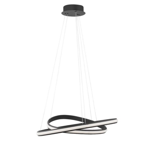 Lustra LED design modern circular ajustabil ARIES negru NVL-9357063