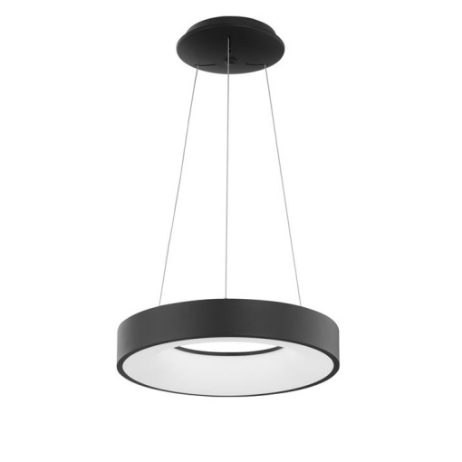 Lustra LED design modern circular RANDO THIN negru 3000K NVL-9453431