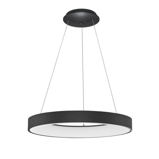 Lustra LED design modern circular RANDO THIN negru 4000K NVL-9453451