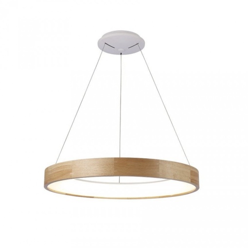 Lustra LED moderna design lemn natural 45cm Silvam ZZ AZ3344