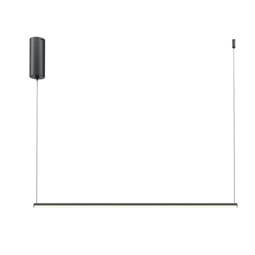 Lustra LED suspendata liniara stil minimalist Halo 80cm negru