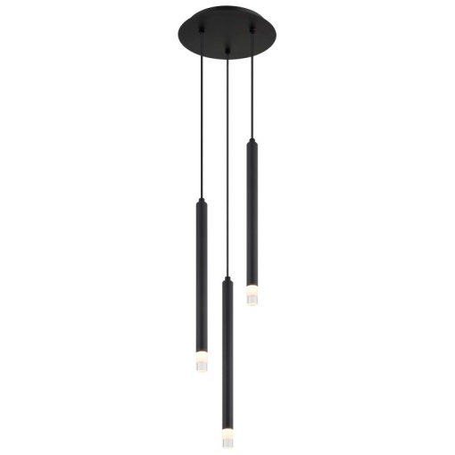 Lustra suspendata design minimalist BLAKE 3L negru