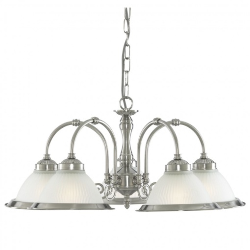 Lustra suspendata stil clasic American Diner 5L argintiu 1045-5 SRT