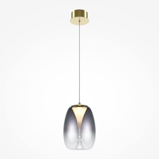 Pendul LED design decorativ Splash auriu/gri