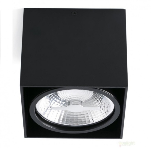 Plafonier cu 1 spot negru directionabil cu design modern, TECTO-1 63275