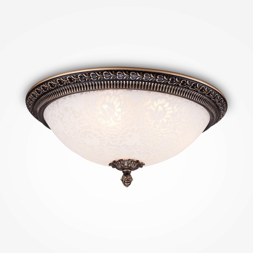 Plafoniera design clasic diametru 37cm, Pascal bronz MYC908-CL-03-R