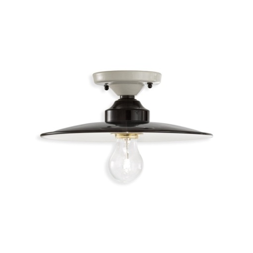Plafoniera design retro realizata manual B-W, diametru 25cm