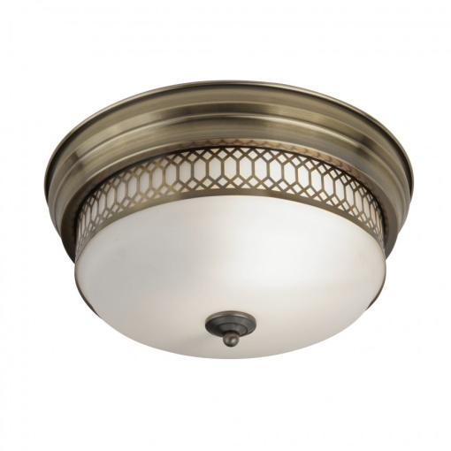 Plafoniera pentru baie IP44 35cm Edinburgh alama antic 4132-2AB SRT
