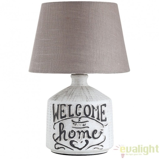 Veioza, lampa de masa din ceramica, diametru 24,5cm, Petra 4386 RX