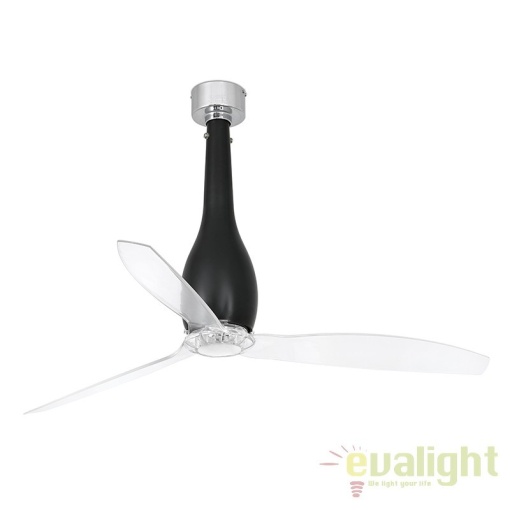 Ventilator cu telecomanda ETERFAN negru mat/ transparent 32003