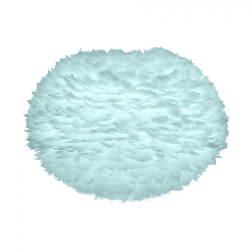 Abajur modern cu pene de gasca EOS mediu albastru deschis, 65cm 2047 VTC