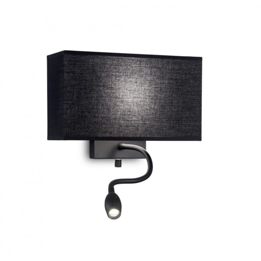 Aplica cu reader LED HOTEL AP2 ALL BLACK 215709 IDL
