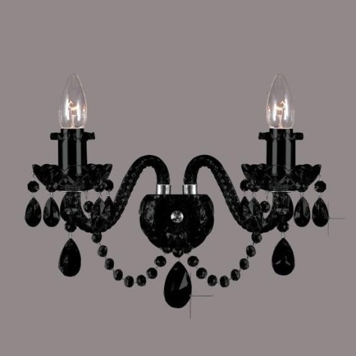 Aplica de perete cristal Bohemia N21 009/02/1-A all black - Img 1
