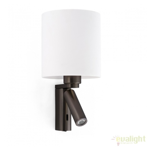 Aplica de perete cu reader LED ROB bronz 68496