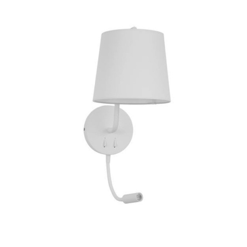 Aplica de perete moderna cu reader LED Sage alba NVL-9129329