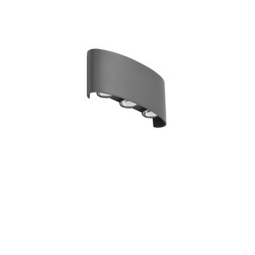 Aplica LED moderna de exterior ambientala IP54 GINNA 3 gri