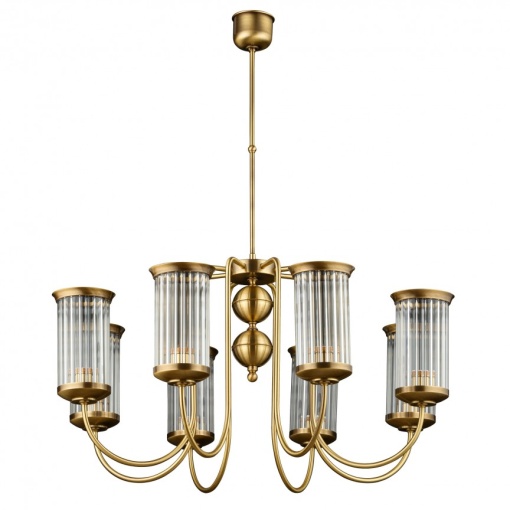 Candelabru 8 brate design clasic din alama OLZANO