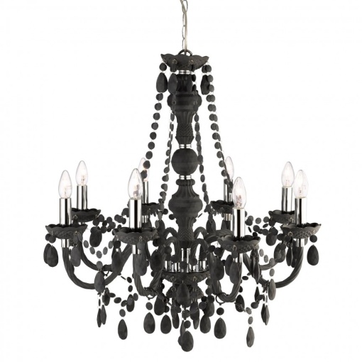 Candelabru stil clasic Marie Therese 8L gri inchis 8888-8GY SRT
