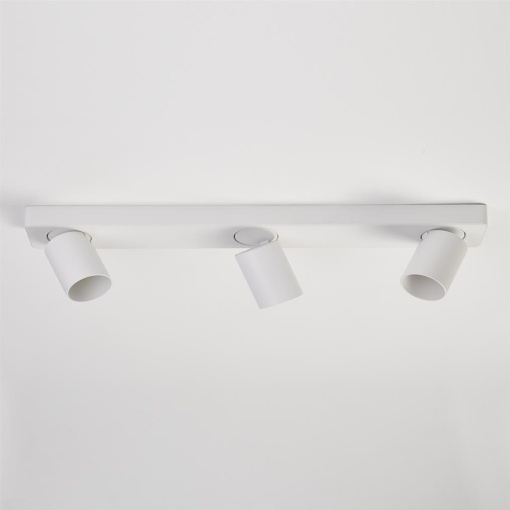 Corp aplicat cu 3 spoturi directionabile Moon 3 Bar, alb - Img 1