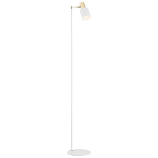 Lampadar / Lampa de podea design minimalist DORIA alb/alama