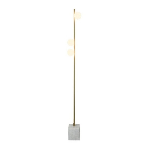 Lampadar, lampa de podea design modern Vionce alb, auriu