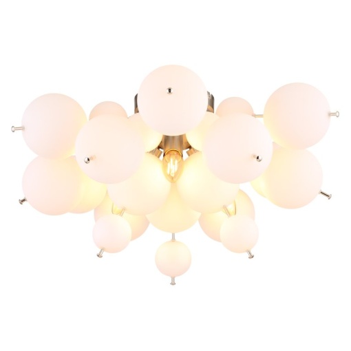 Lustra aplicata design modern UDO 3L nickel/alb - Img 1