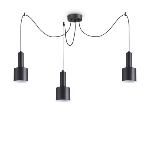 Lustra cu 3 pendule design modern HOLLY SP3 NERO 231594 IDL