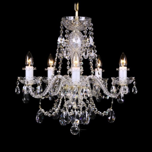 Lustra cu 5 brate, cristal Bohemia L11 009/05/1-A; lip.