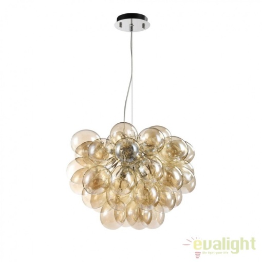 Lustra design deosebit diam. 60cm Balbo chihlimbar MYMOD112-08-G