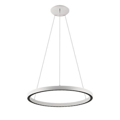 Lustra LED design circular, Diametru 62,8cm, RIUMAR alb, MA-8672