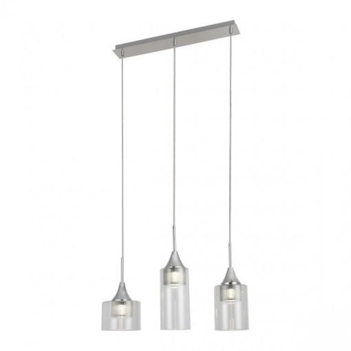Lustra LED stil modern Candice 3L crom/transparent