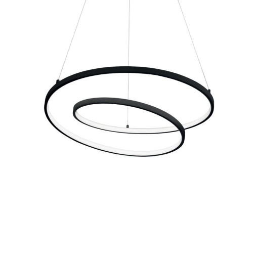 Lustra LED suspendata design circular Oz sp d60 on-off 2700k negru