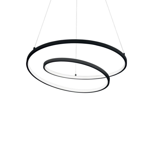 Lustra LED suspendata design circular Oz sp d60 on-off 4000k negru